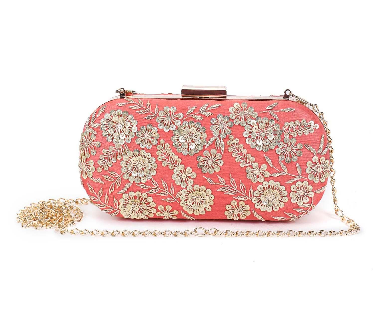 Coral Garden Clutch