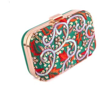 Green Gardenia Clutch
