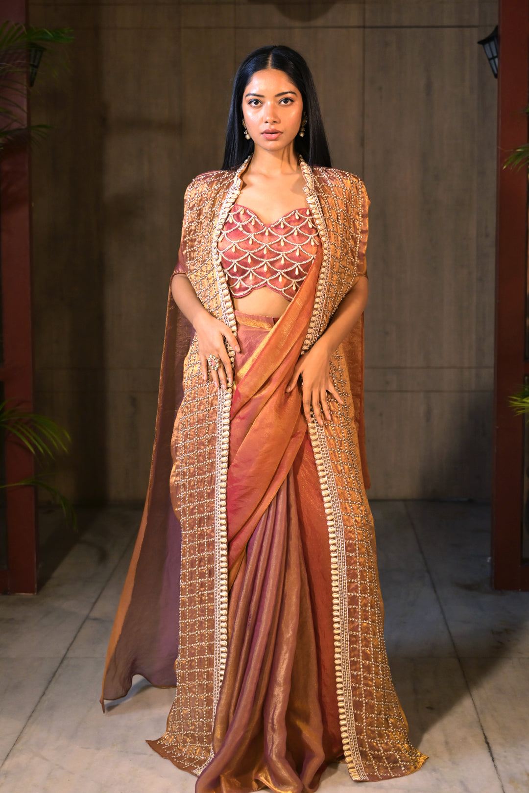 Ragini Drape Saree Set