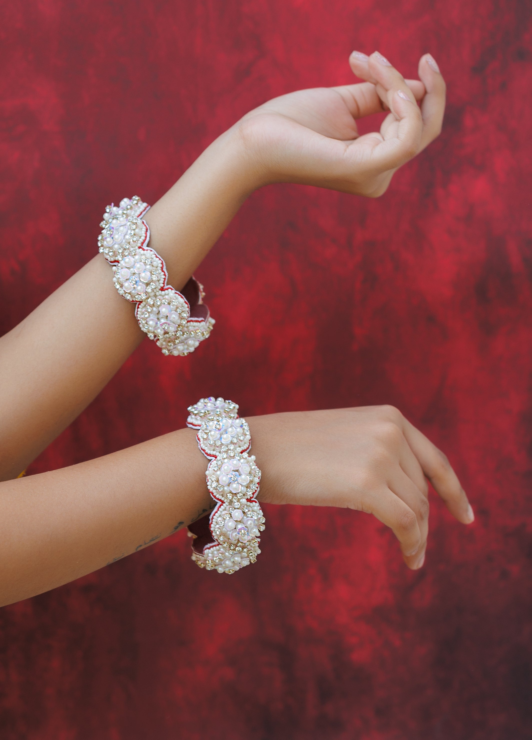 Sequins Moti Bangles