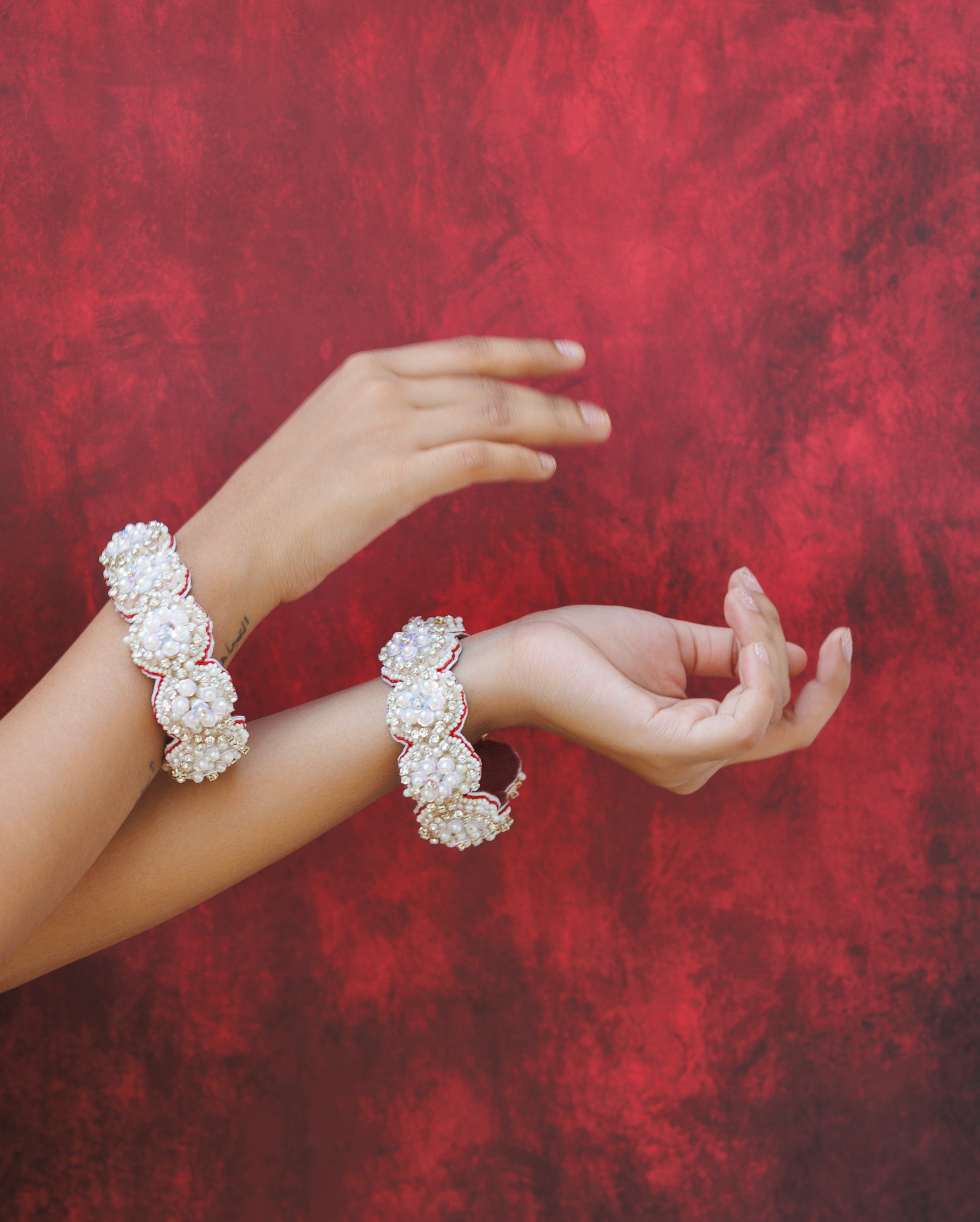 Sequins Moti Bangles