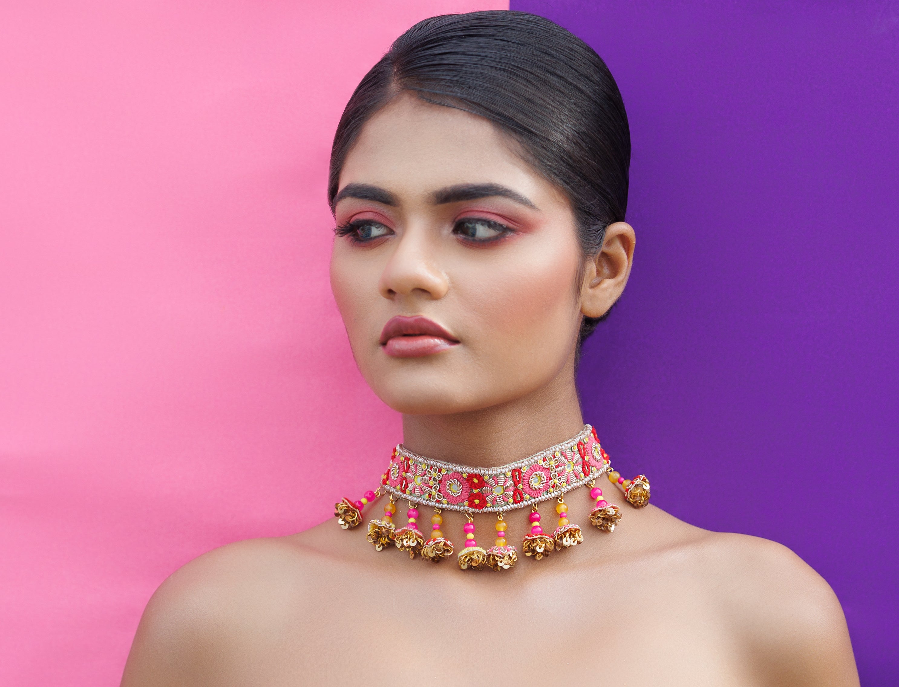 Gayatri Kumari Earrings Necklace