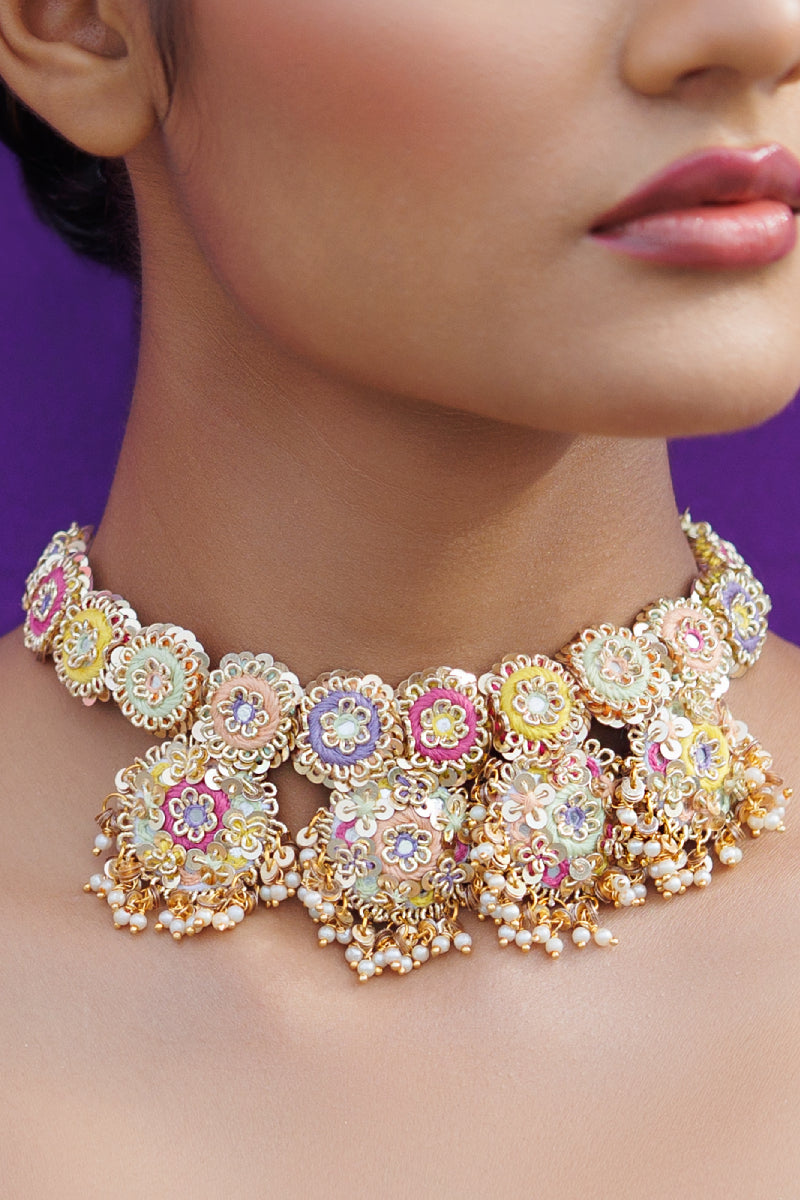 Anshika Kumari Necklace Earing Tikka