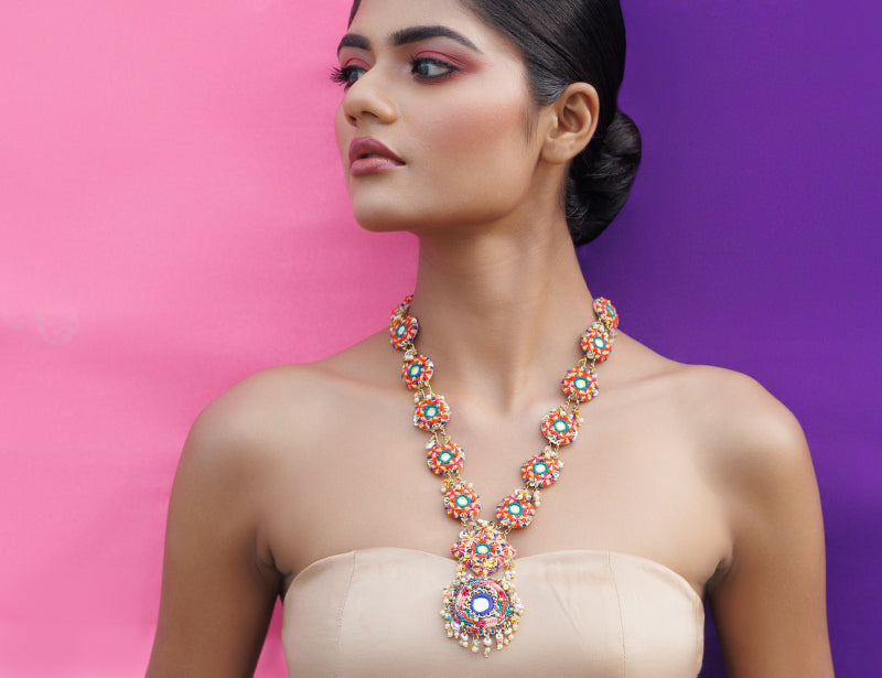 Durgavati Necklace Earing Tikka