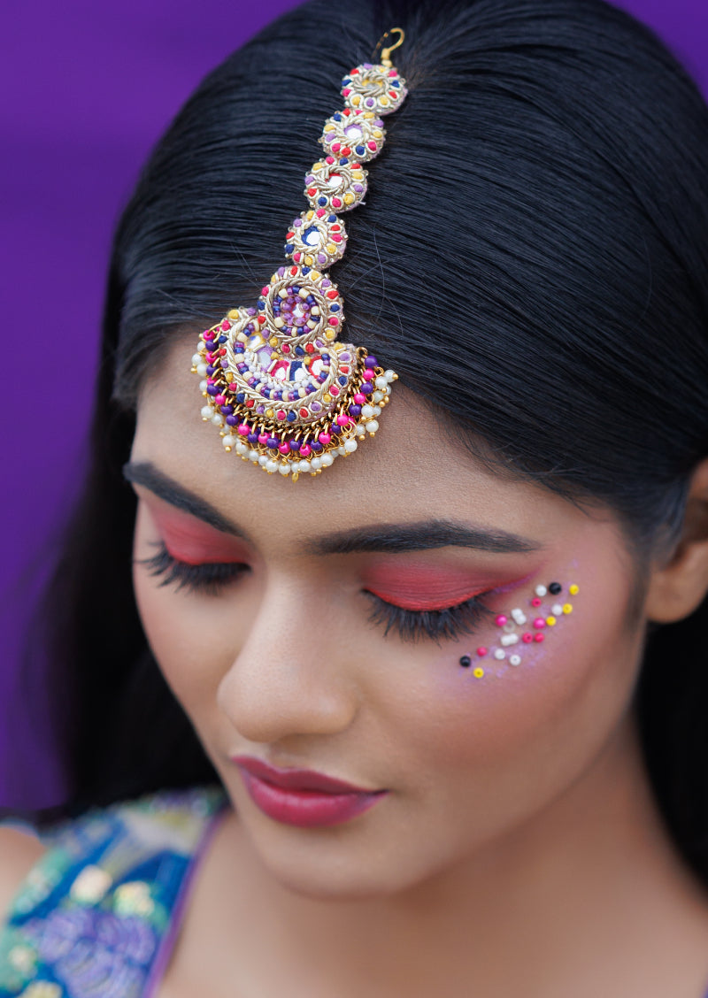 Gayatri Devi Necklace Earing Tikka