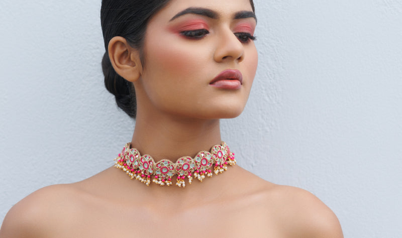 Hansa Bai Necklace Earing Tikka