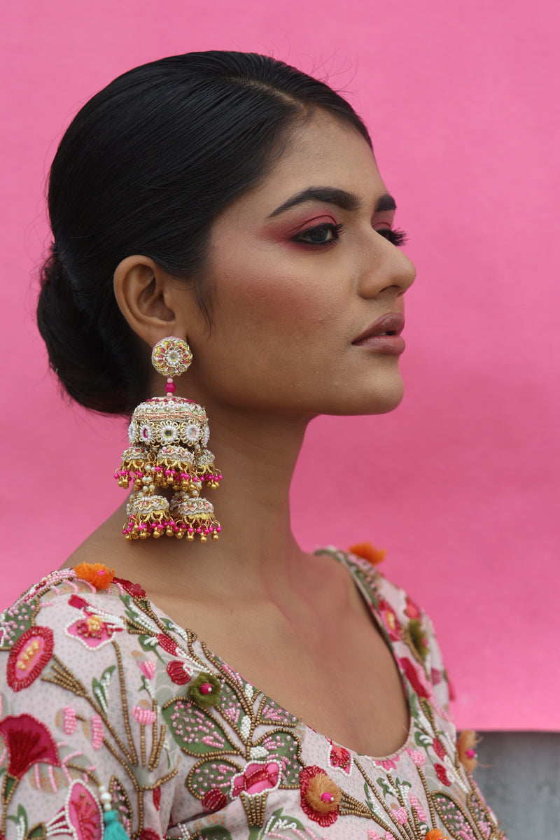 Niloufer Necklace Earing Tikka
