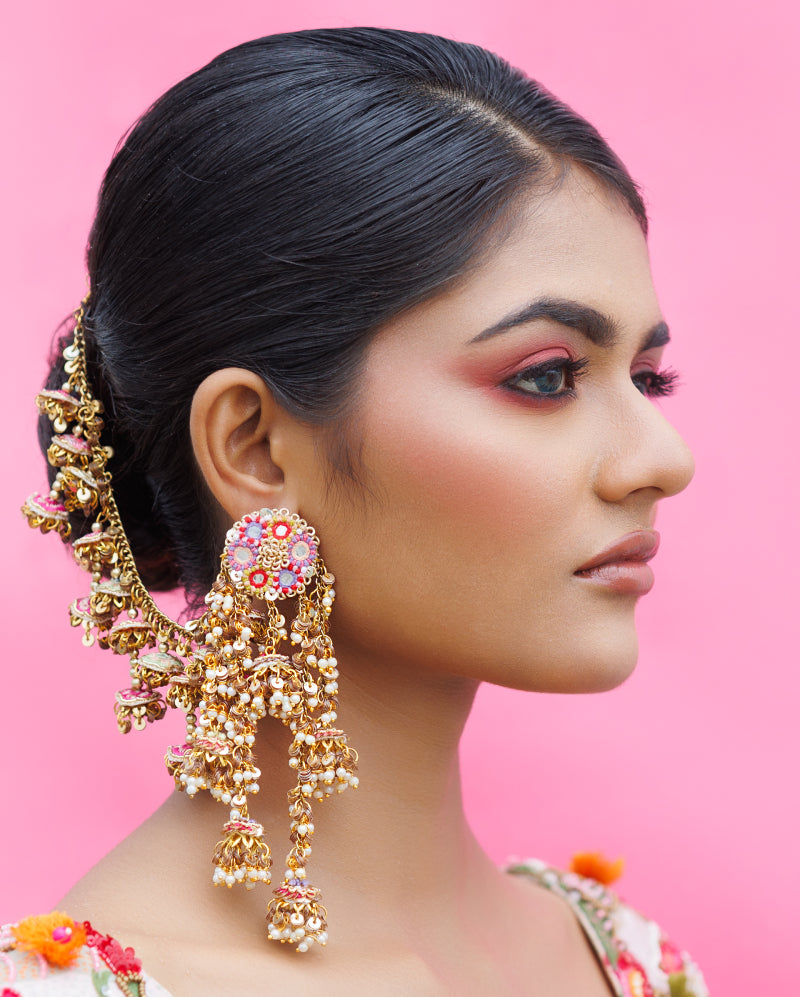 Rajyashree Kumari Necklace Earing Tikka