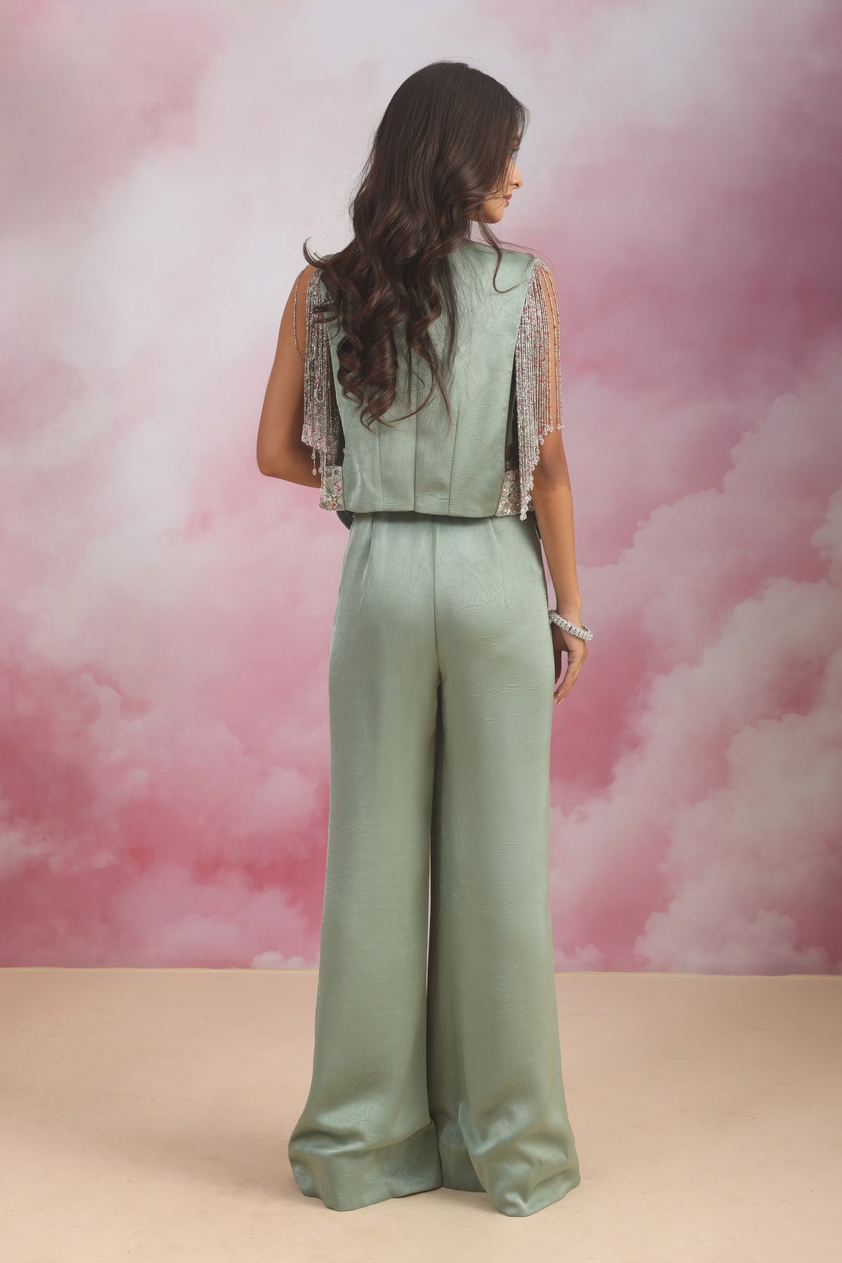 Jacket With A Bustier And A Pant
