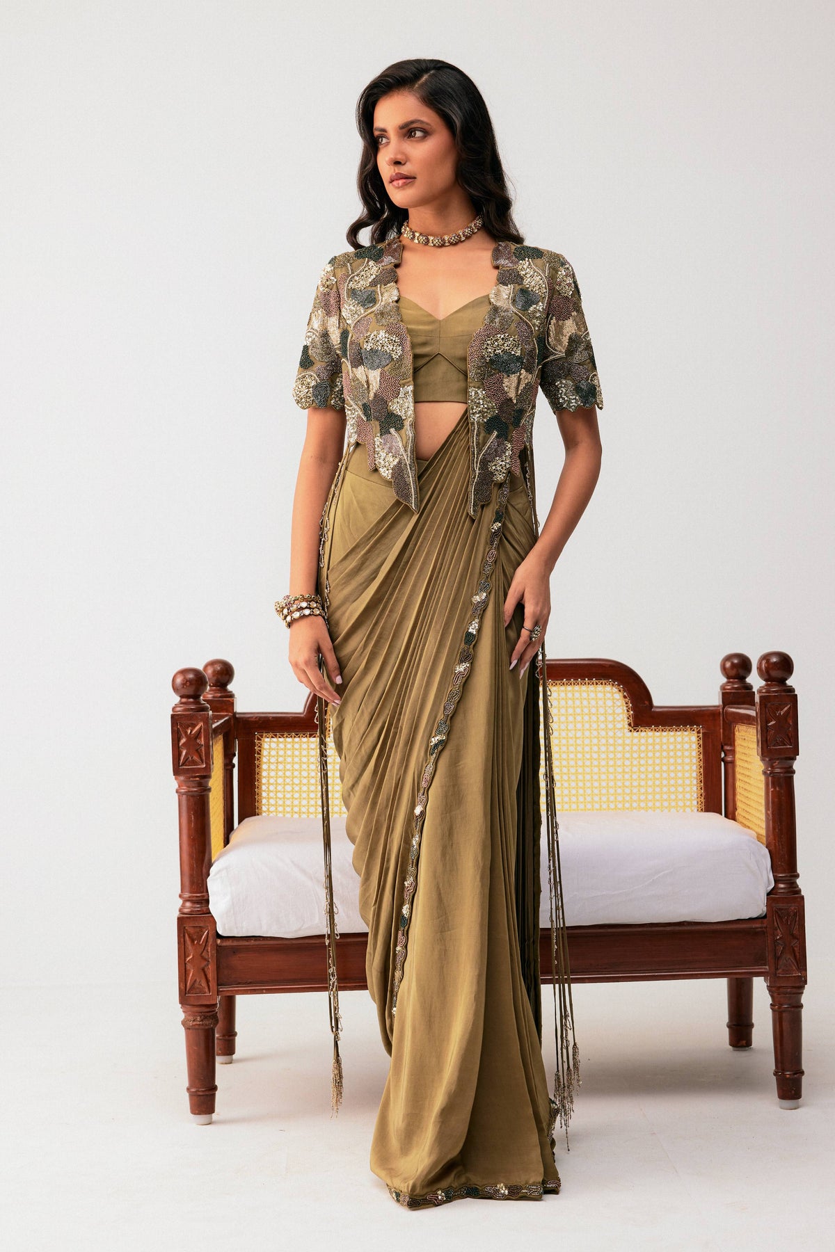 Drape Saree Set