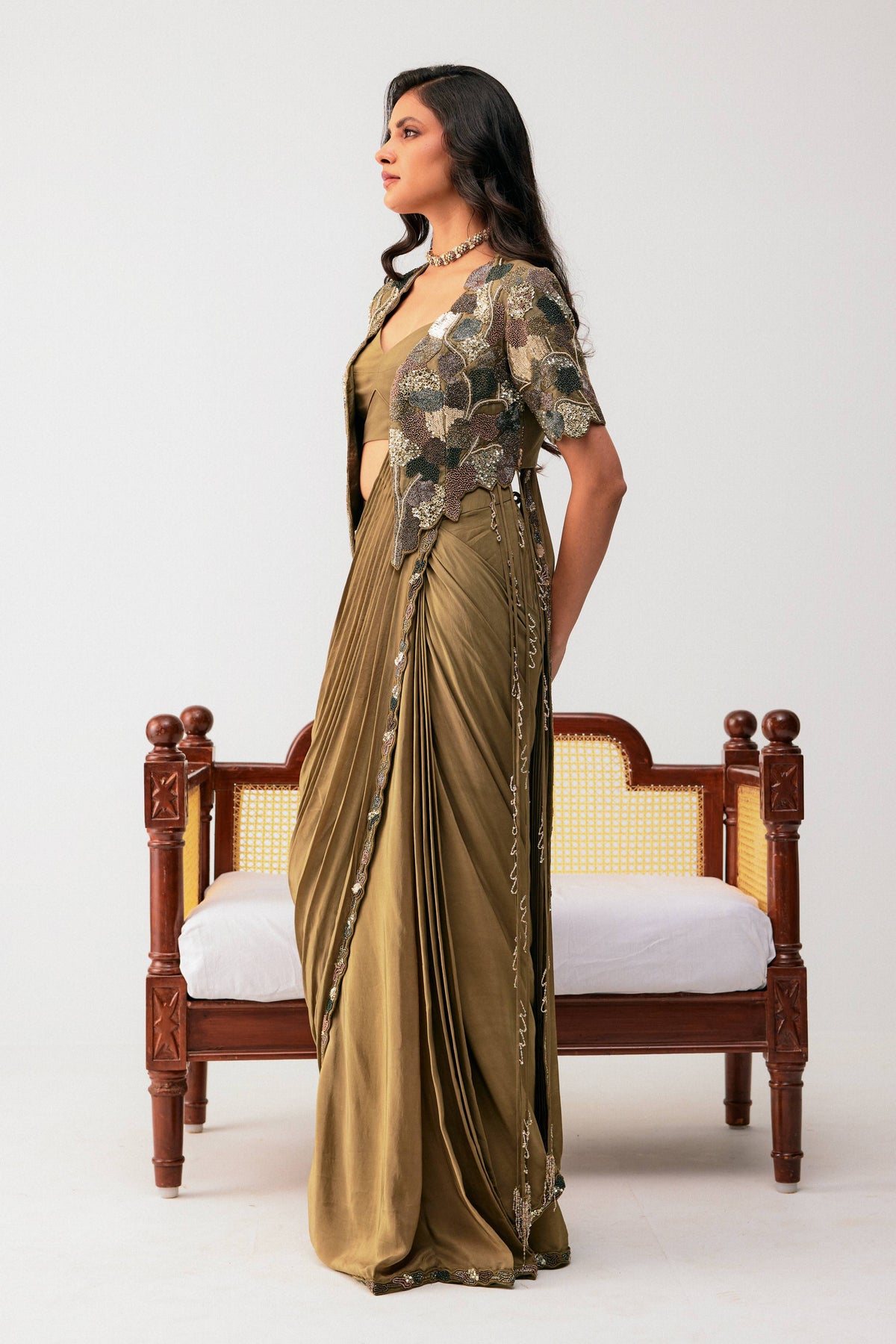 Drape Saree Set