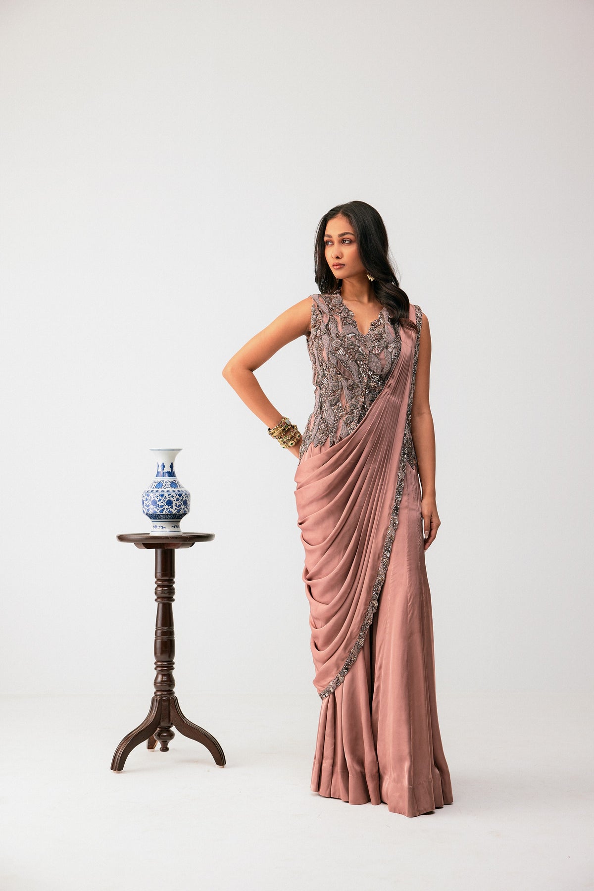 Pant Saree Set
