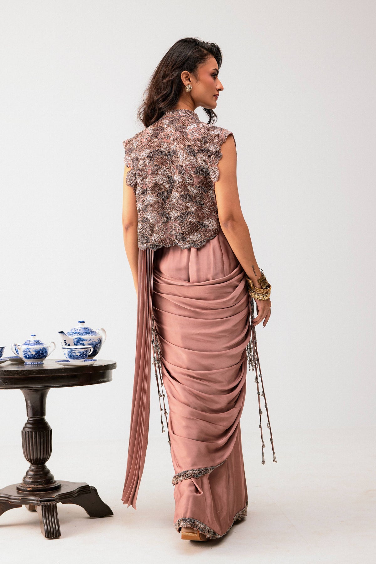Drape Saree Set
