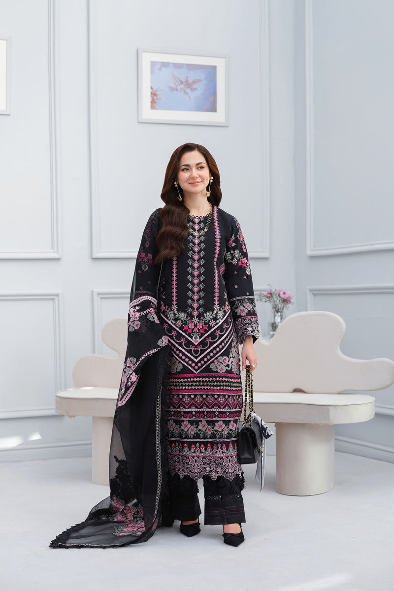 Black Tribal Kurta Set