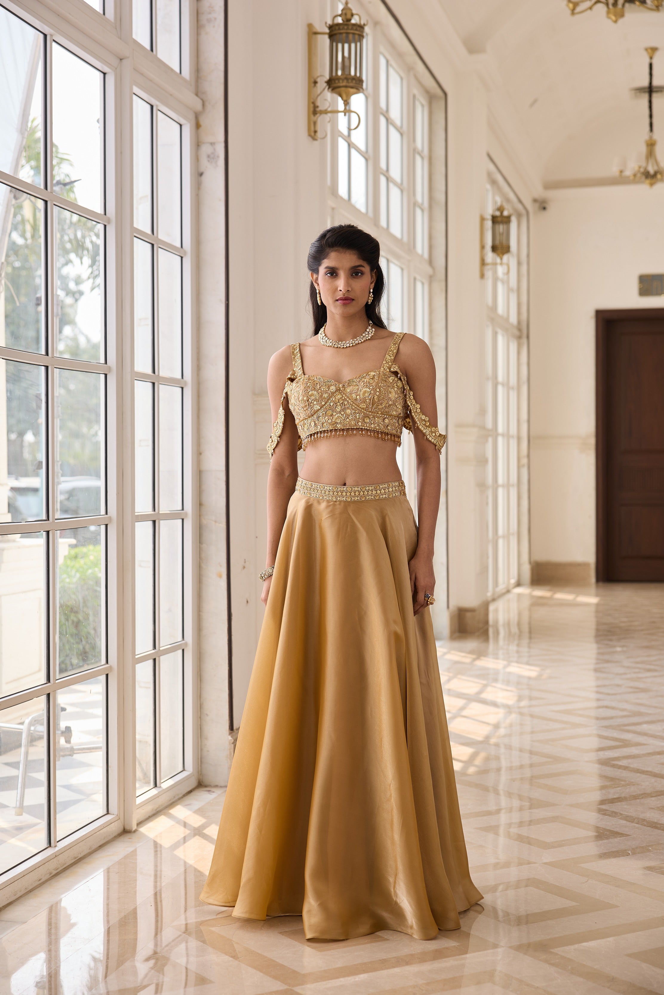 Hand Embroidered Lehenga with Dupatta