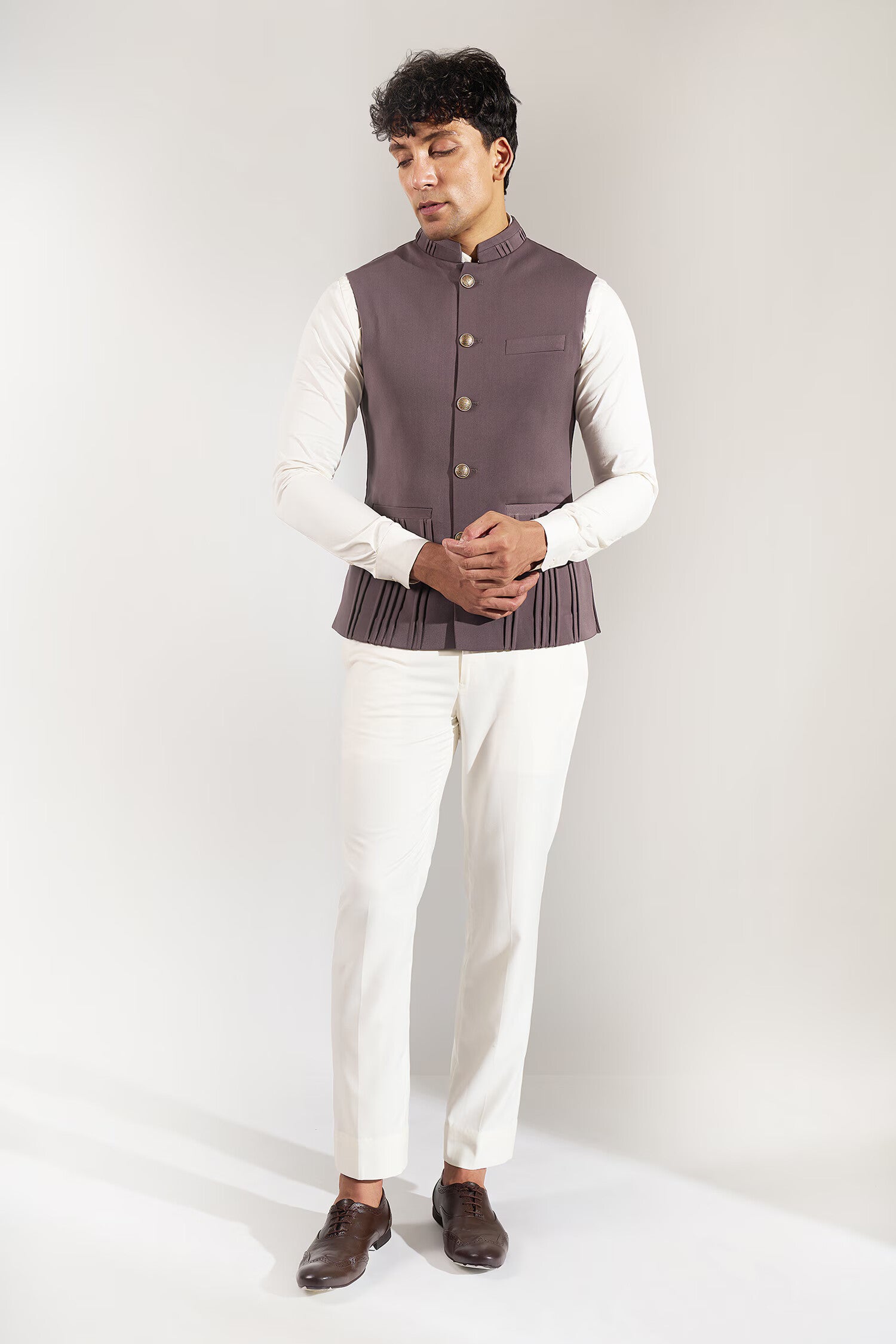 Grey Pinktuck Jacket