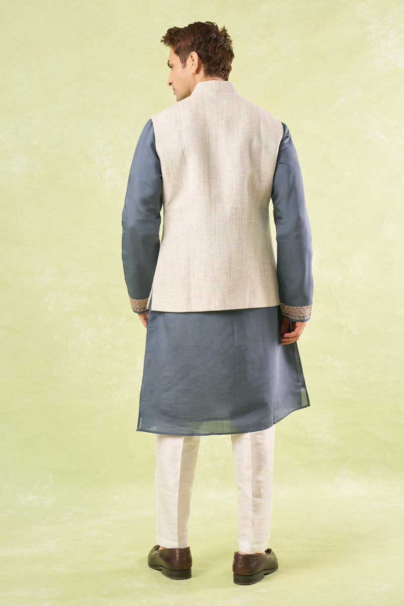White Textured Jacket