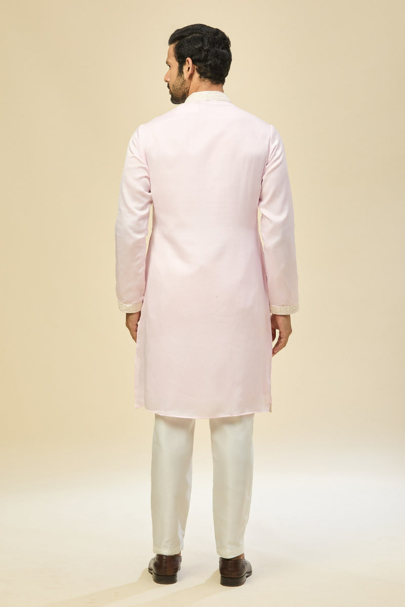 Baby Pink Embroidered Kurta Set