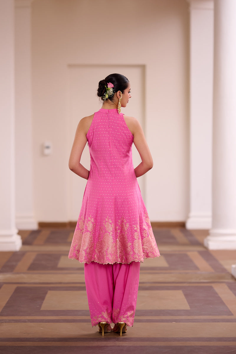 SAFAA ROSE RABRI ANARKALI SET