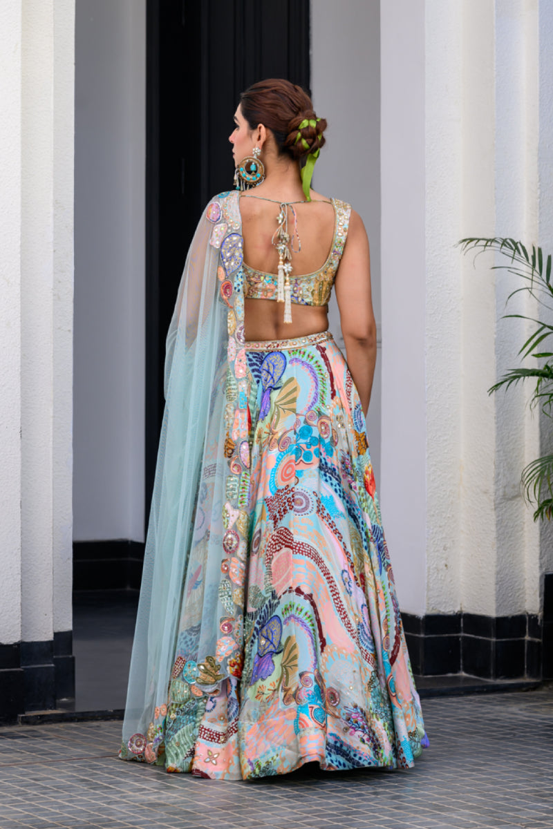 Gardenia Highlighted Lehenga Set