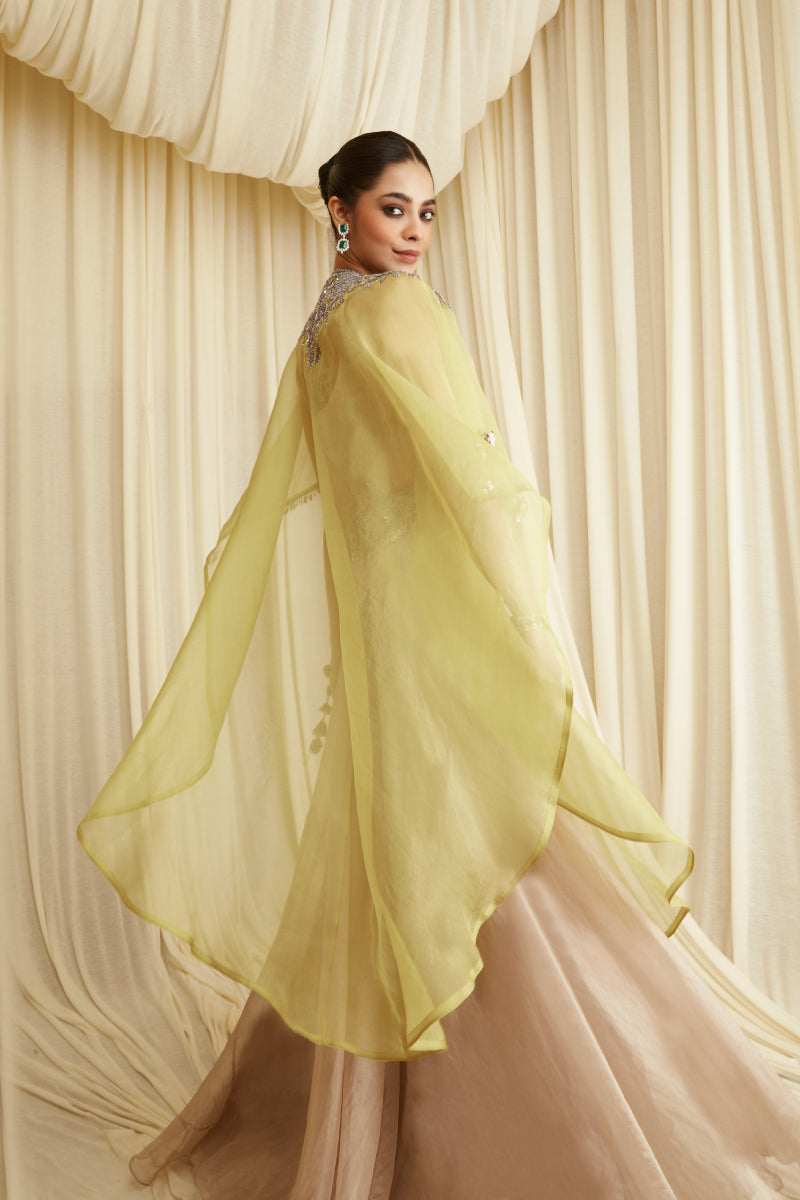 Skirt Set With Cape