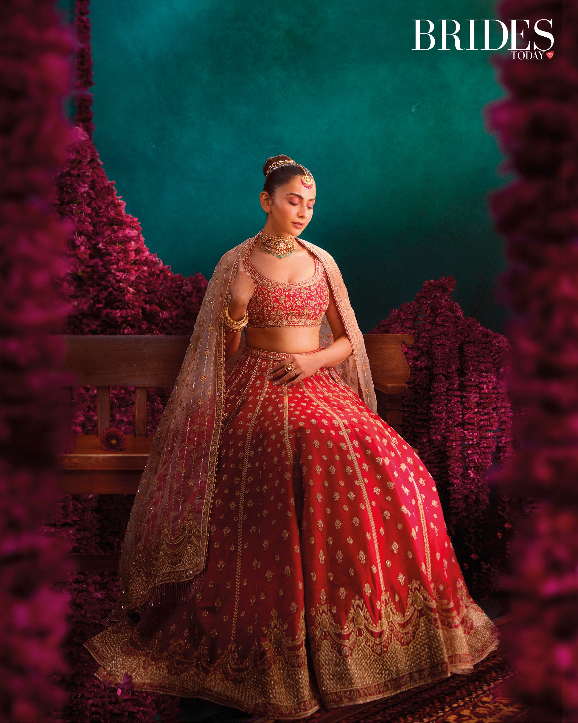 Rakul Preet In Noorbano - Hot Pink Lehenga Set with Blouse & Dupatta