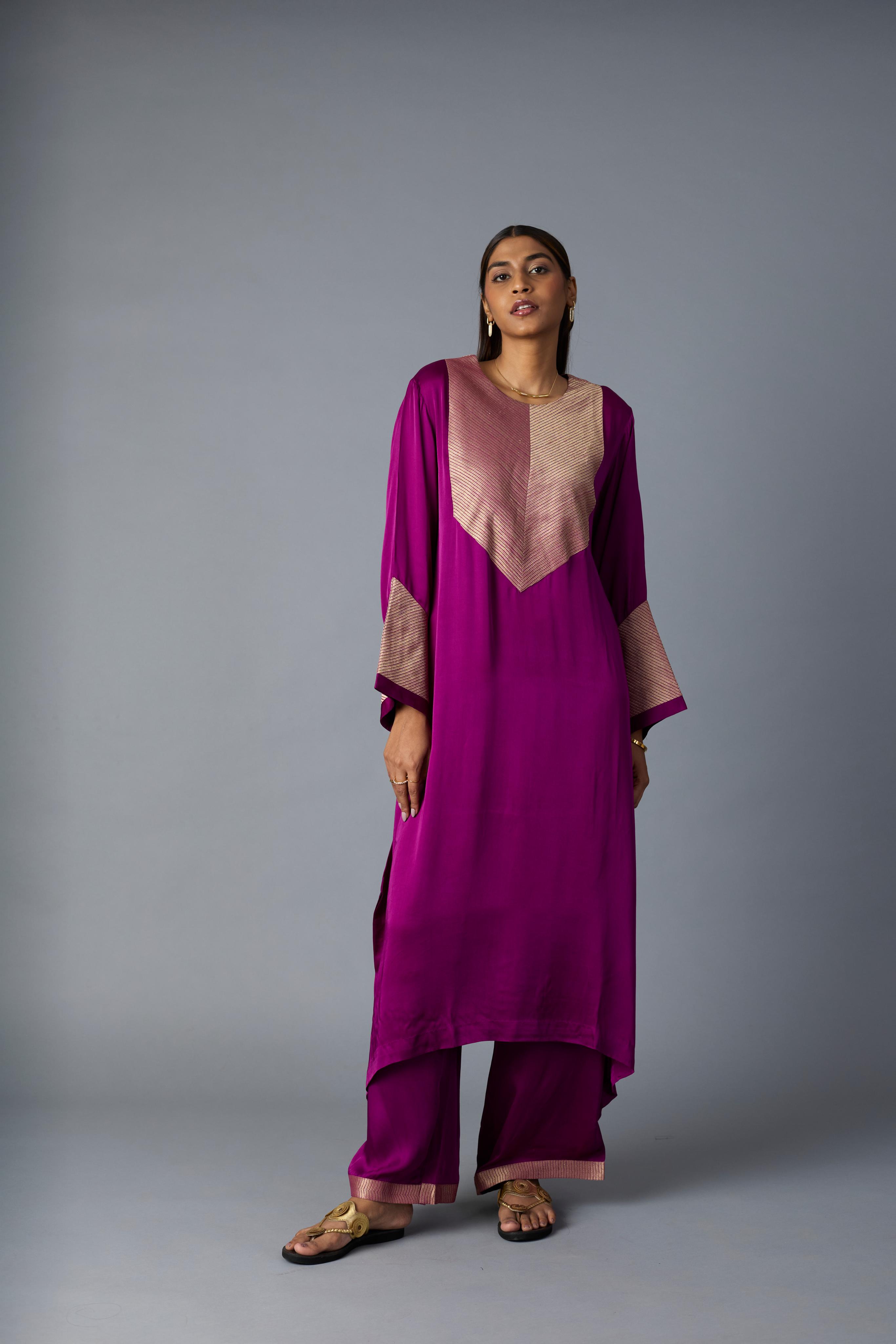 RASNA CO-ORD SET - PURPLE