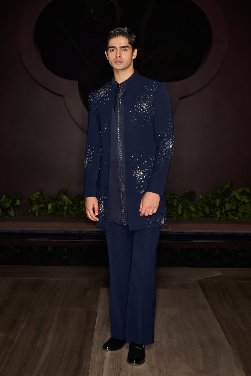 Celestial Open Sherwani Set
