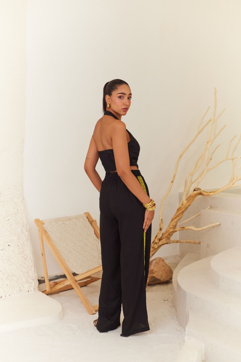 Black Linen Set