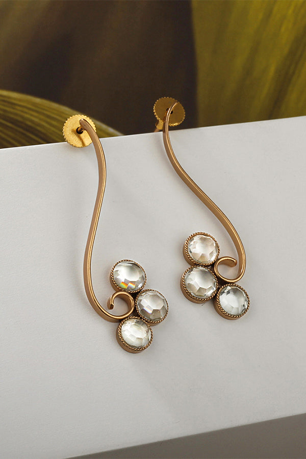 Woodland Earring With Crystal