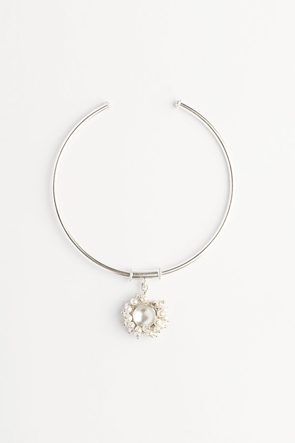 Pearl Silver Arm Band