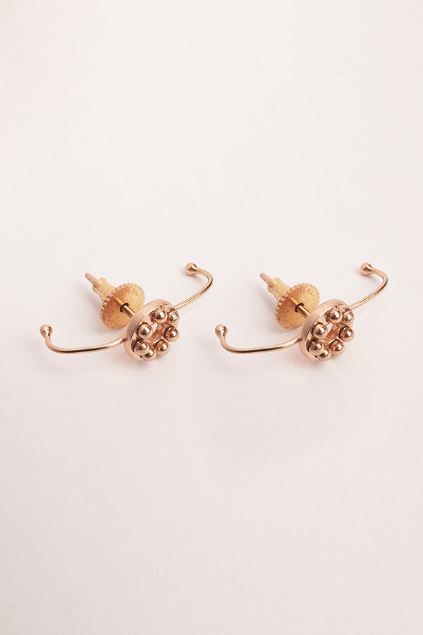 Mad City Gold Plated Button Ear Stud