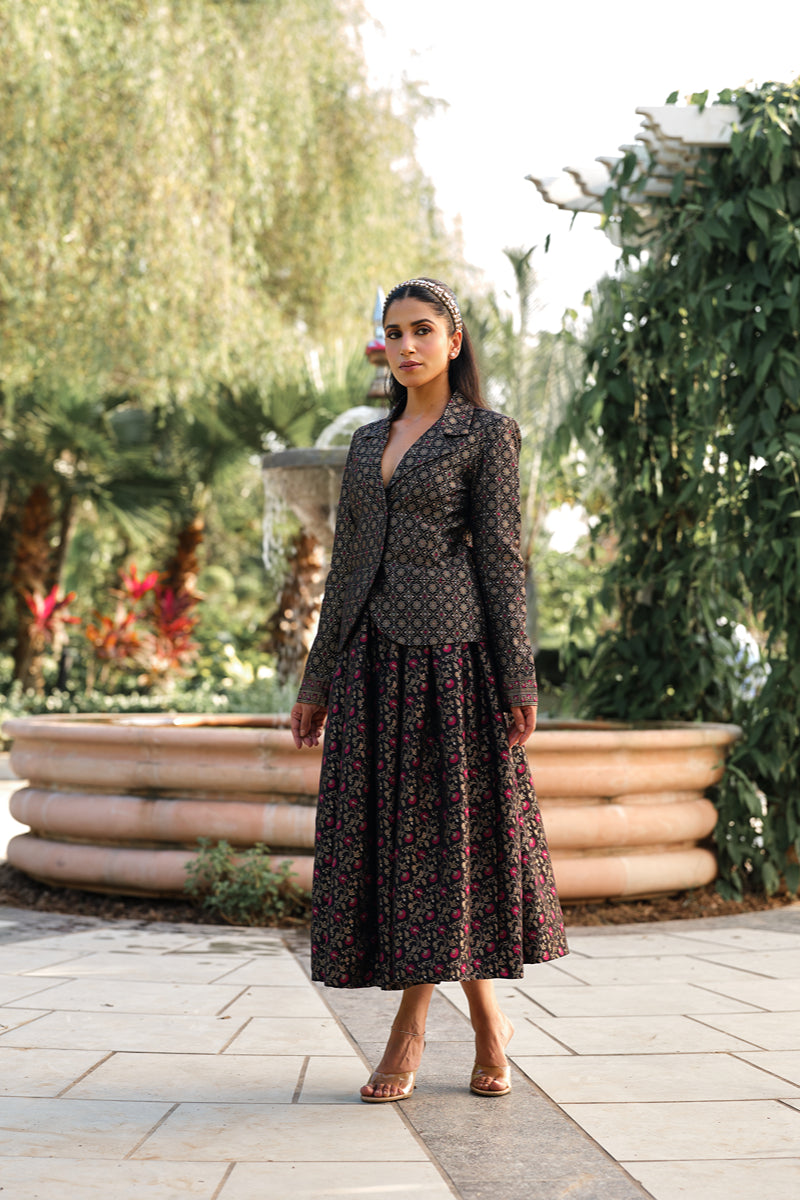 LA BELLE LUEUR BLAZER & SKIRT SET