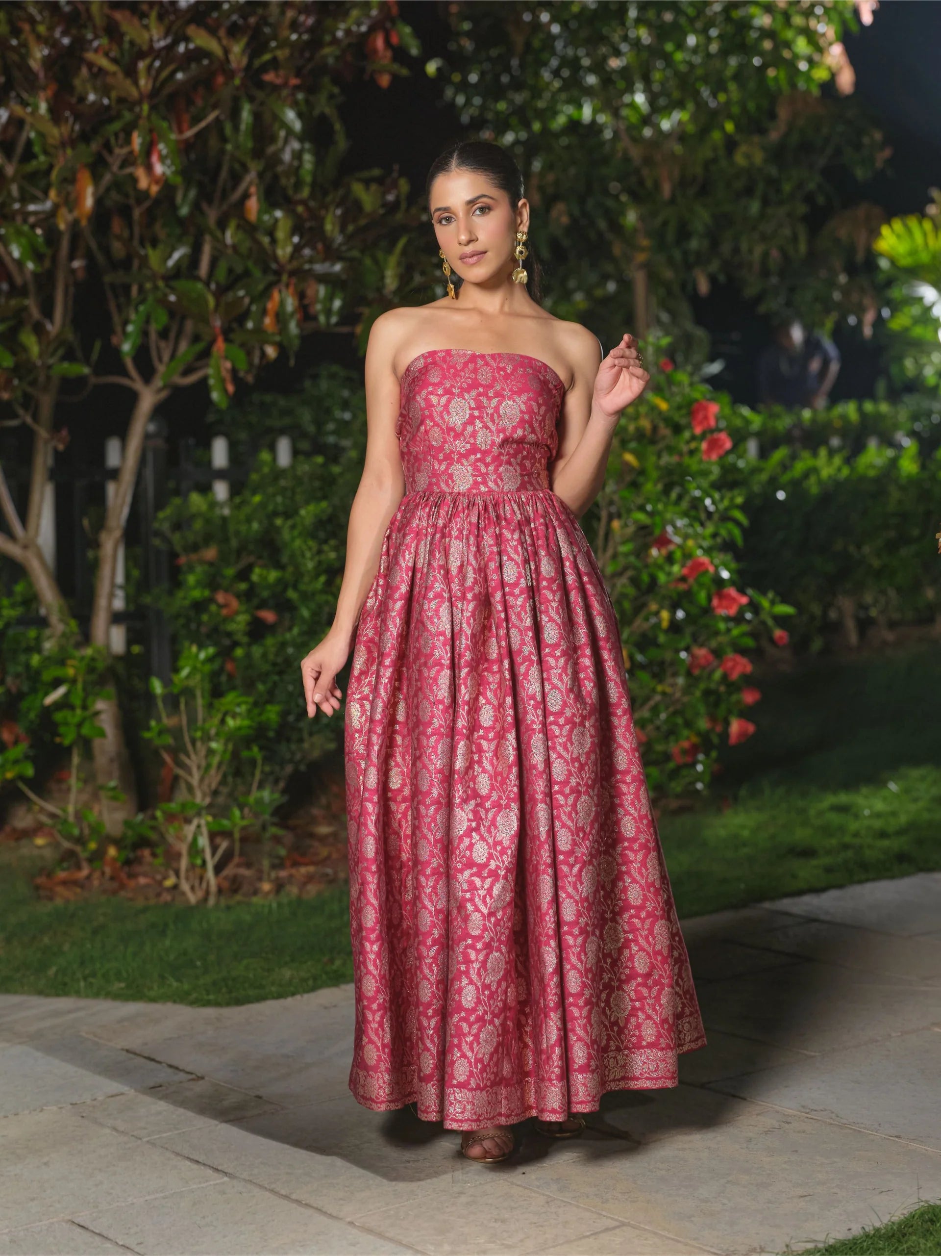 LA DOUCE ROSE BUSTIER & SKIRT SET