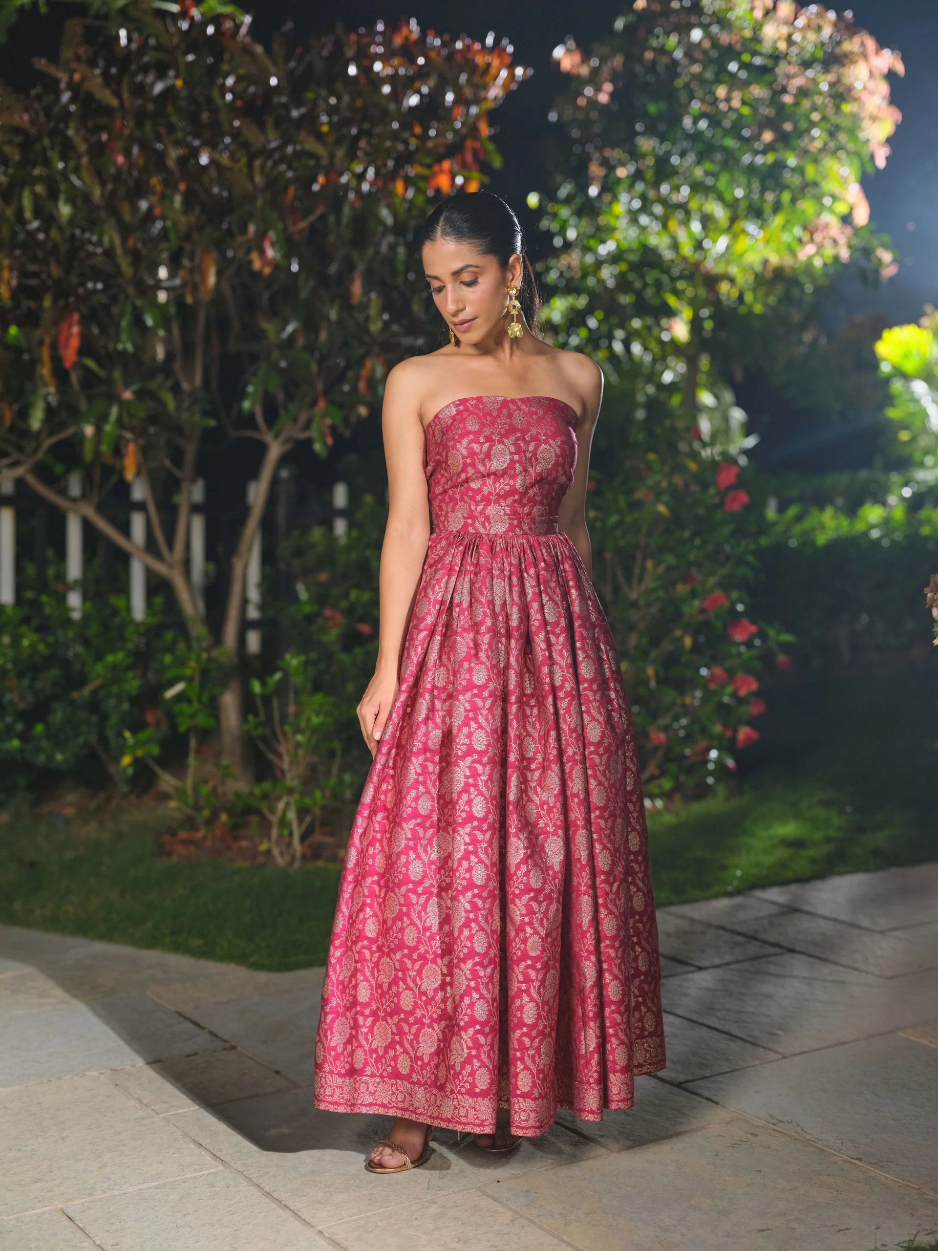 LA DOUCE ROSE BUSTIER & SKIRT SET