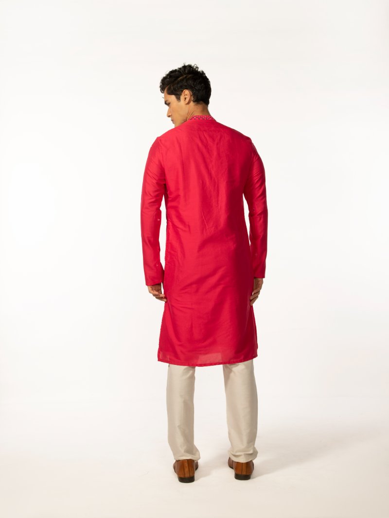 Hotpink Mirror Kurta Set