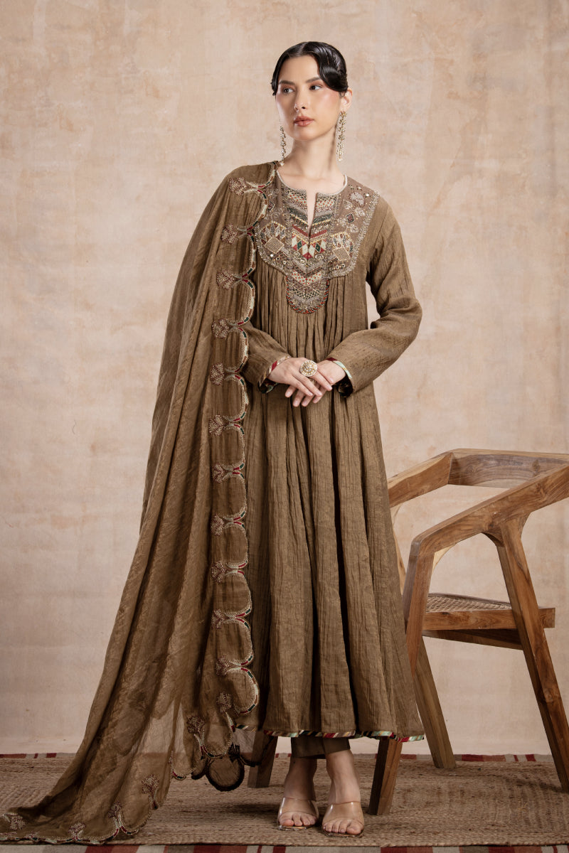 Samsara Kali Kurta Set – Vintage Gold