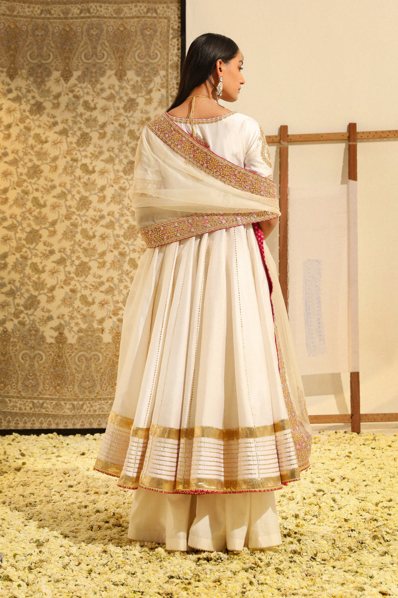 Shaiz-Ankle Length Anarkali With Skirt And Dupatta