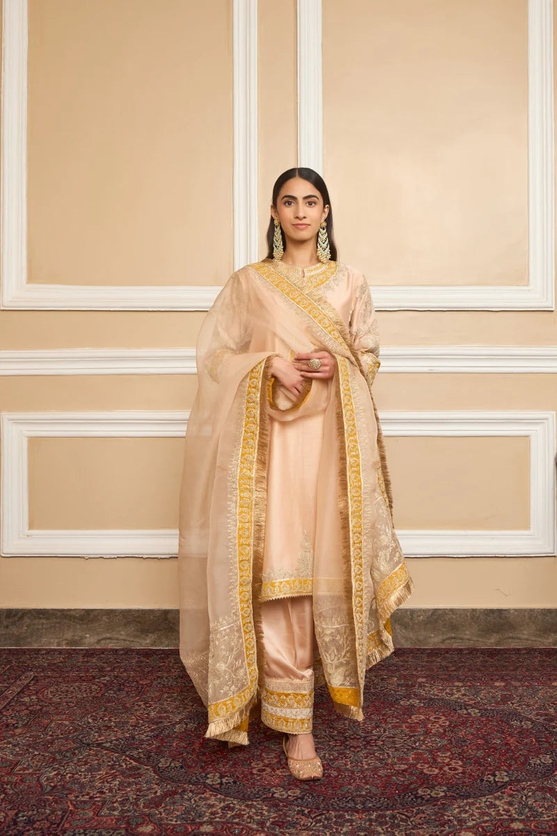Resham -Straight Kurta With Salwar And Dupatta
