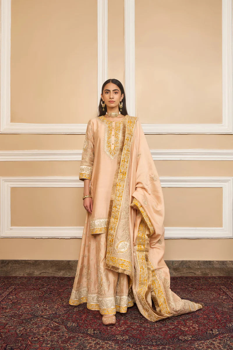 Raina-Kurta With Sharara And Dupatta