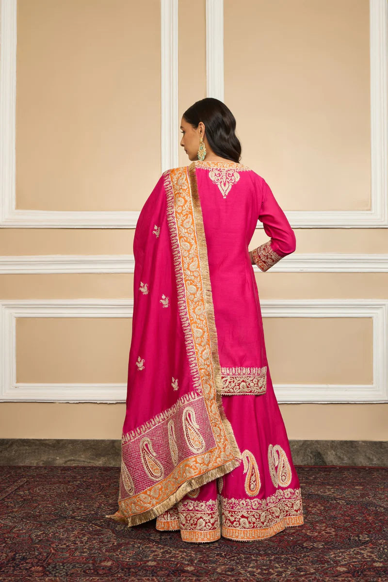 Amira-Kurta With Sharara And Dupatta