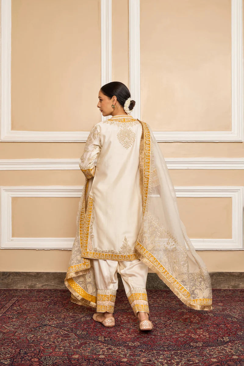 Resham -Straight Kurta With Salwar And Dupatta