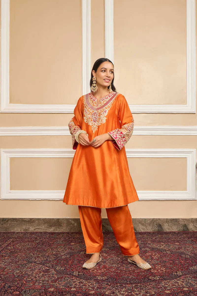Mehrish-Short Chauga With Salwar