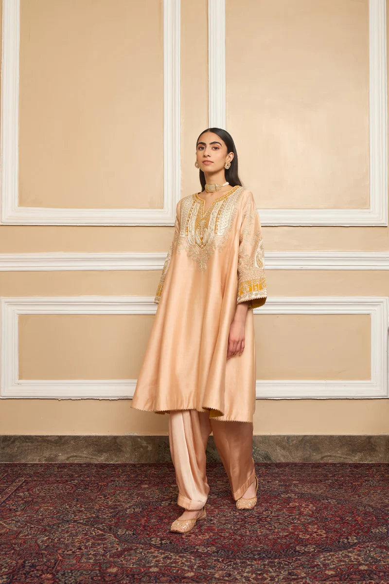 Mohsina-Short Chauga With Salwar