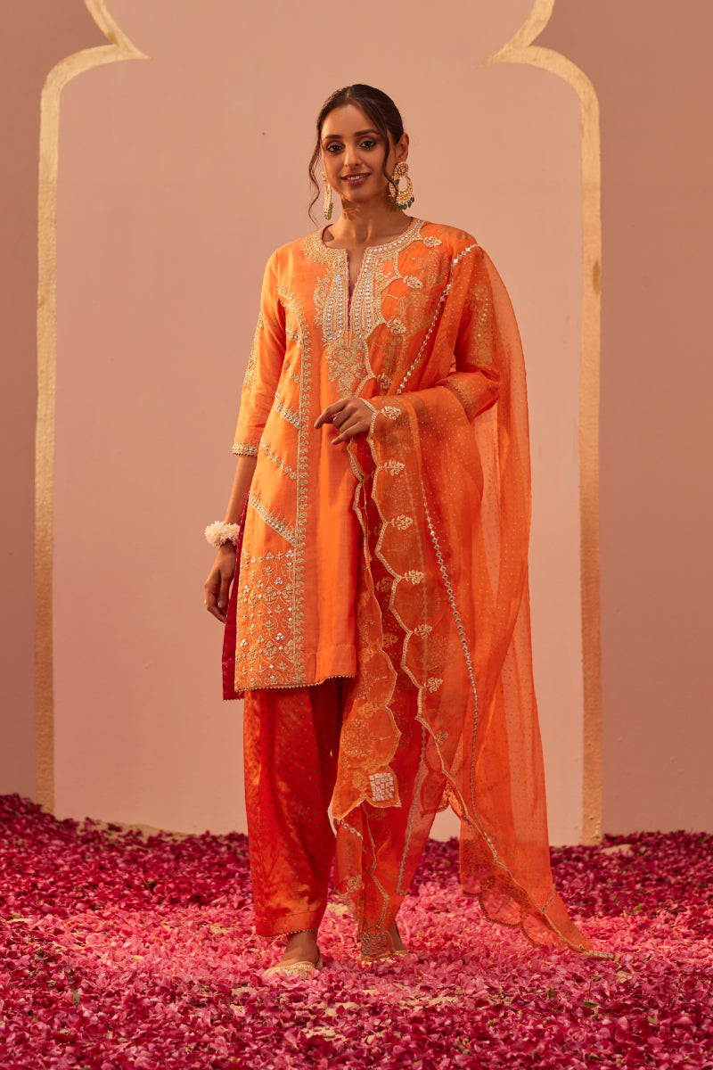 Rashida- Kurta With Salwar And Dupatta