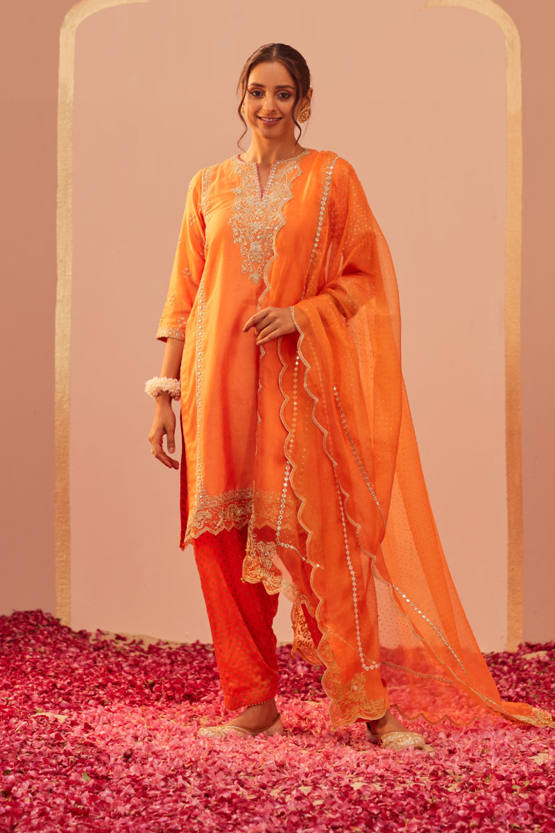 Aaima- Kurta With Salwar And Dupatta