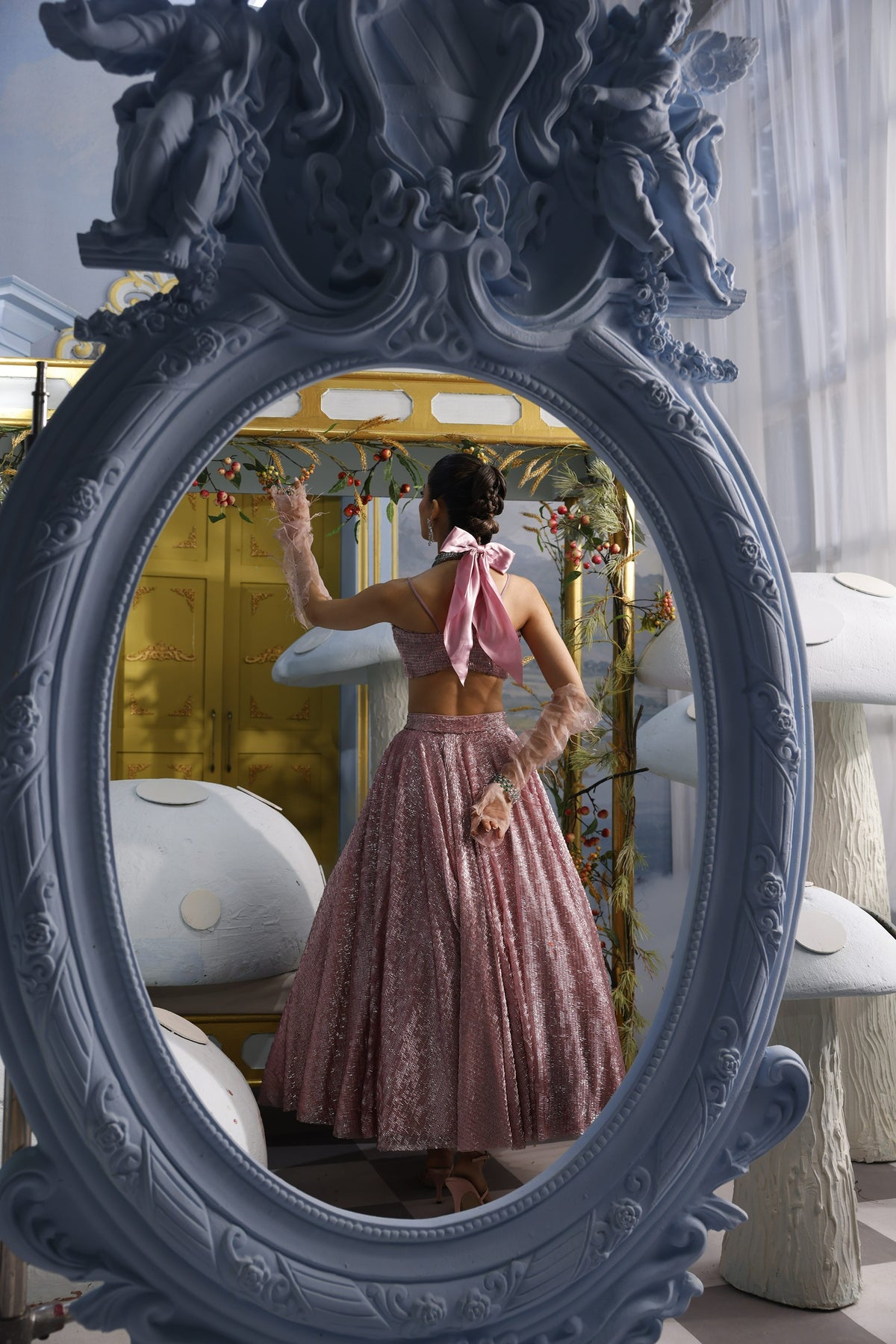 Rapunzel-Net Bustier & Voluminous Skirt Set