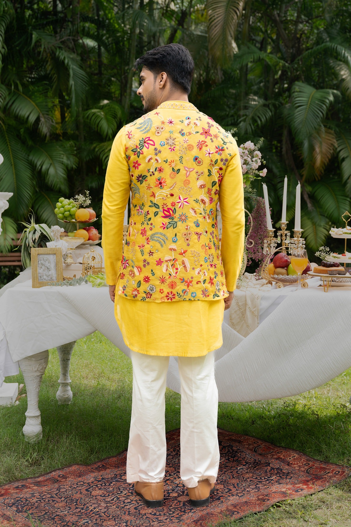 The Vasant Mosaic Nehru Kurta Set