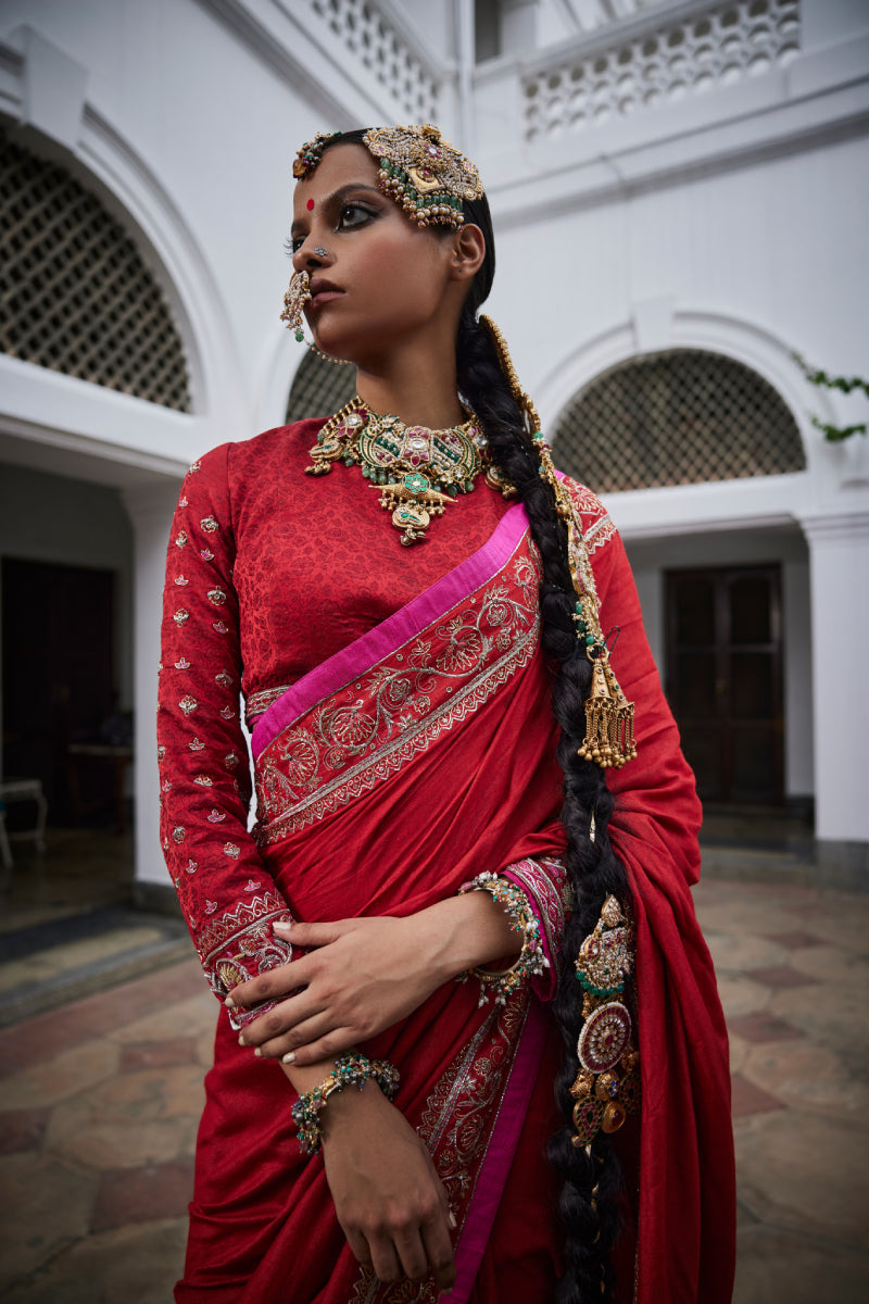 Seher Saree Set – Sindoori