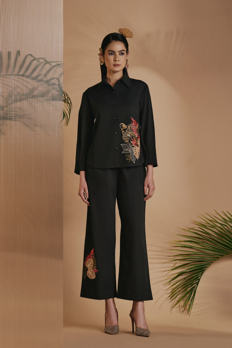 Origani Black Leopard Co-Ord Set